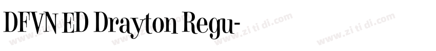 DFVN ED Drayton Regu字体转换